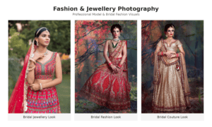 lehenga photoshoot in Delhi by Shall Creations" or "home decor product photography in Delhi