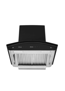 Black kitchen chimney hood – appliance product photography