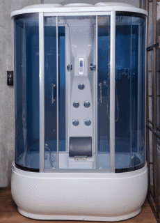 Steam shower enclosure – bathroom product photography