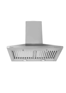 Stainless steel kitchen chimney – appliance product photography
