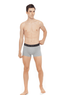 Male model in grey trunks – innerwear ecommerce photography