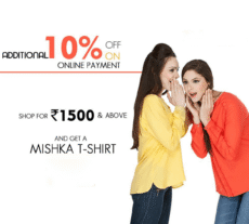Two models in Mishka t-shirts – ecommerce sale banner creative